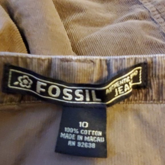 Fossil corduroy skirt sz 10🐾🐶 worn ONCE BENEFITS RESCUE DOGS - Picture 2 of 8